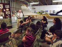 Group in Hangar One Group in Hangar One